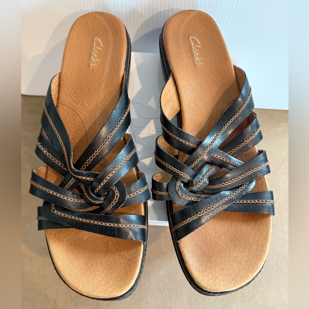 CLARKS Leather Sandals